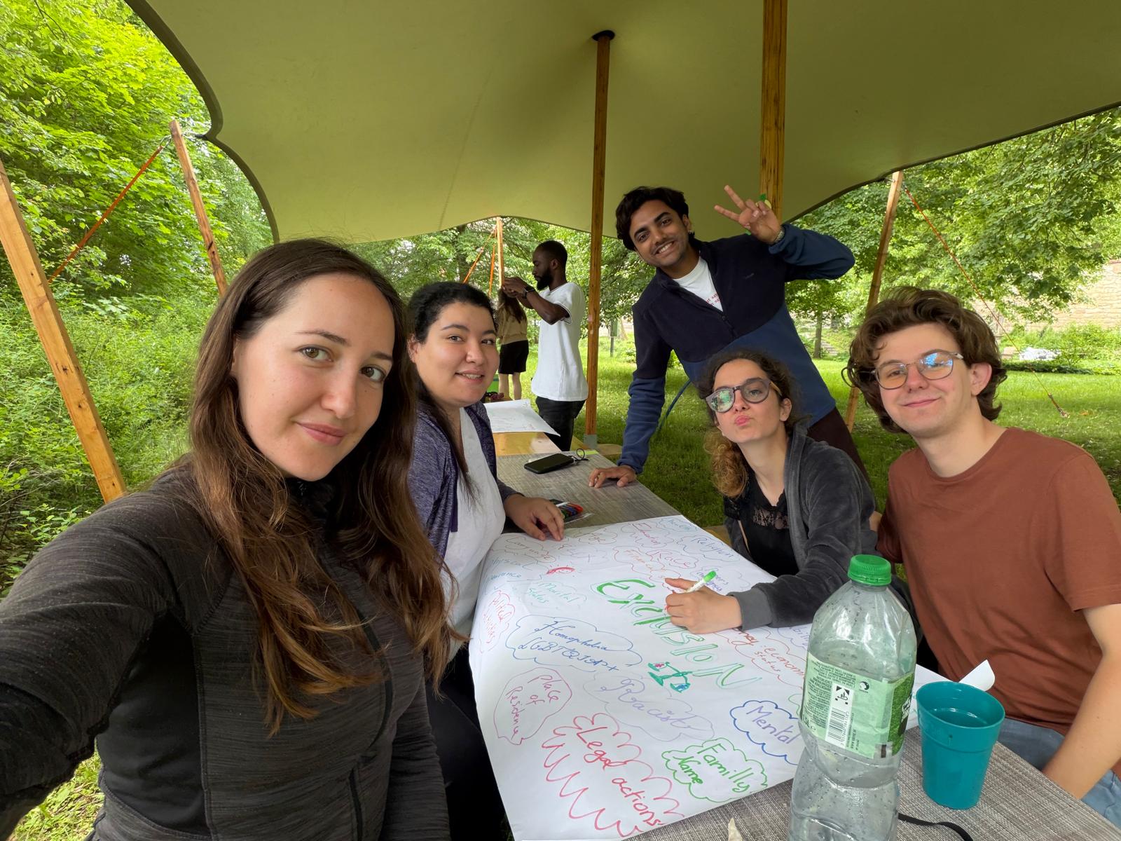 Groupe de jeunes pendant l’échange européen à Tannroda